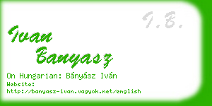 ivan banyasz business card